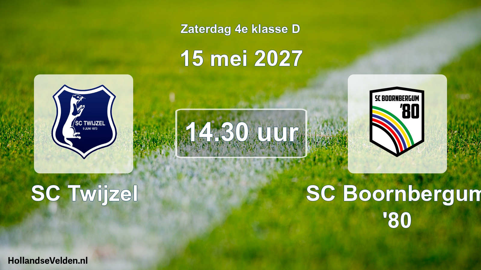 Scheduled Match: SC Twijzel - SC Boornbergum '80 (15 May 2027)