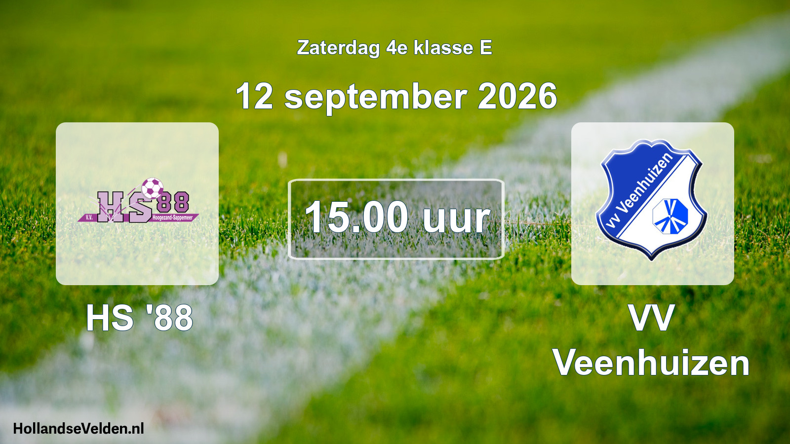 Scheduled Match: HS '88 - VV Veenhuizen (12 September 2026)