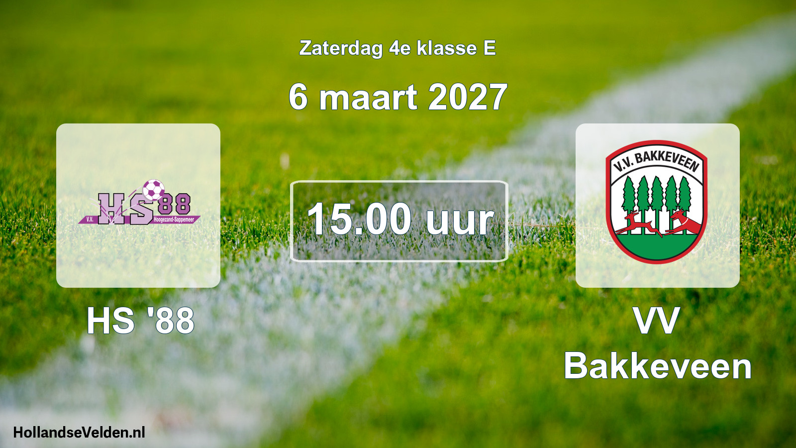 Geplande wedstrijd: HS '88 - VV Bakkeveen (6 maart 2027)
