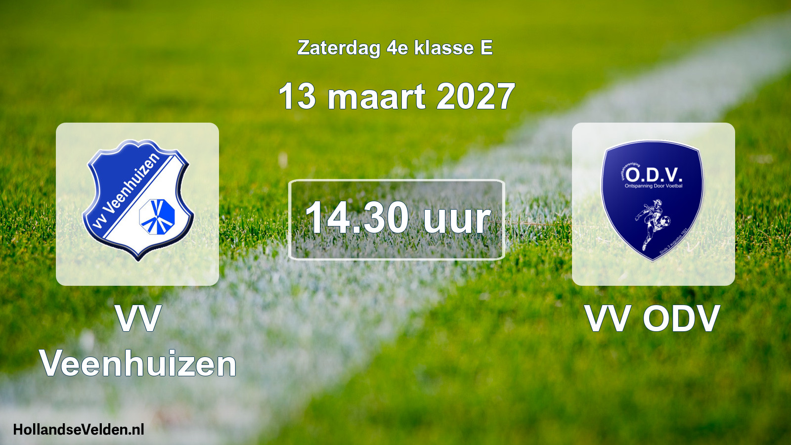 Geplande wedstrijd: VV Veenhuizen - VV ODV (13 maart 2027)