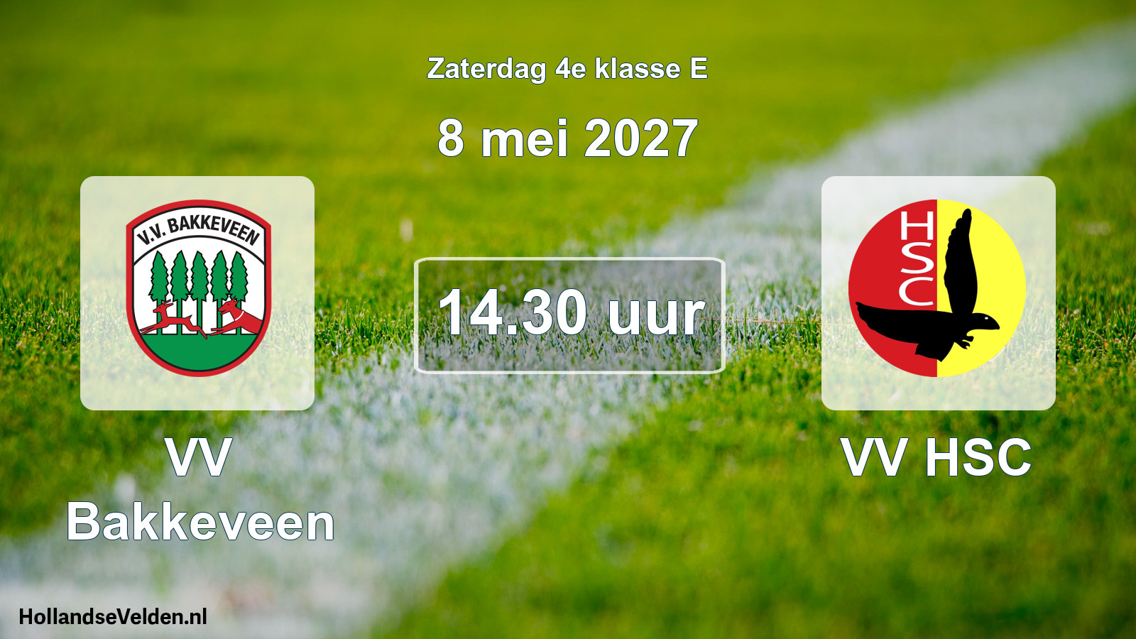 Geplande wedstrijd: VV Bakkeveen - VV HSC (8 mei 2027)