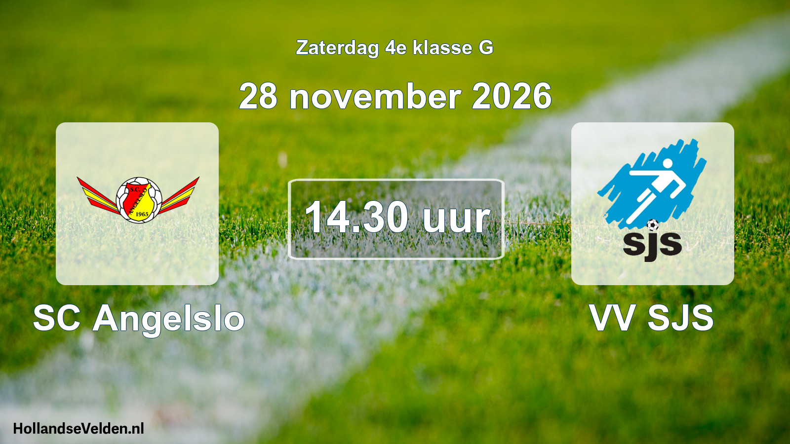 Geplande wedstrijd: SC Angelslo - VV SJS (28 november 2026)