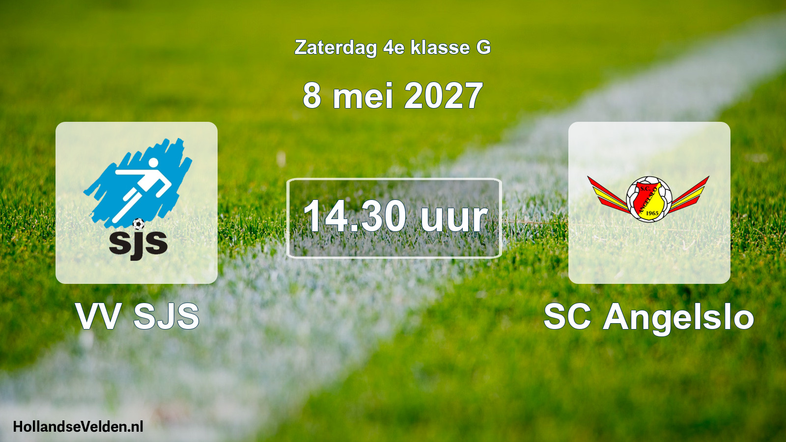 Geplande wedstrijd: VV SJS - SC Angelslo (8 mei 2027)