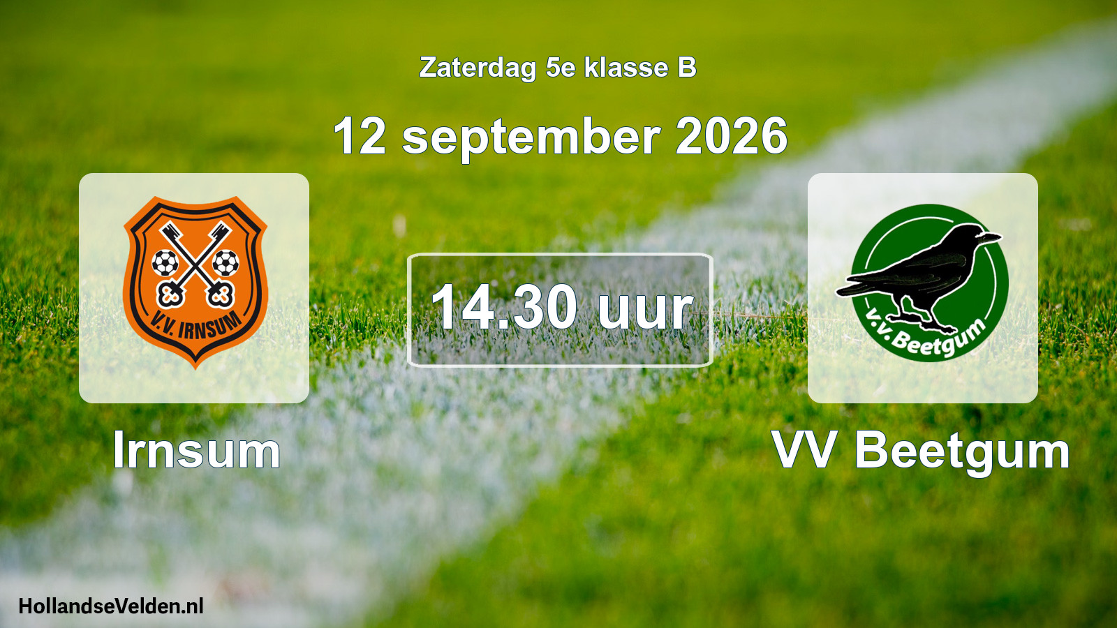 Geplande wedstrijd: Irnsum - VV Beetgum (12 september 2026)