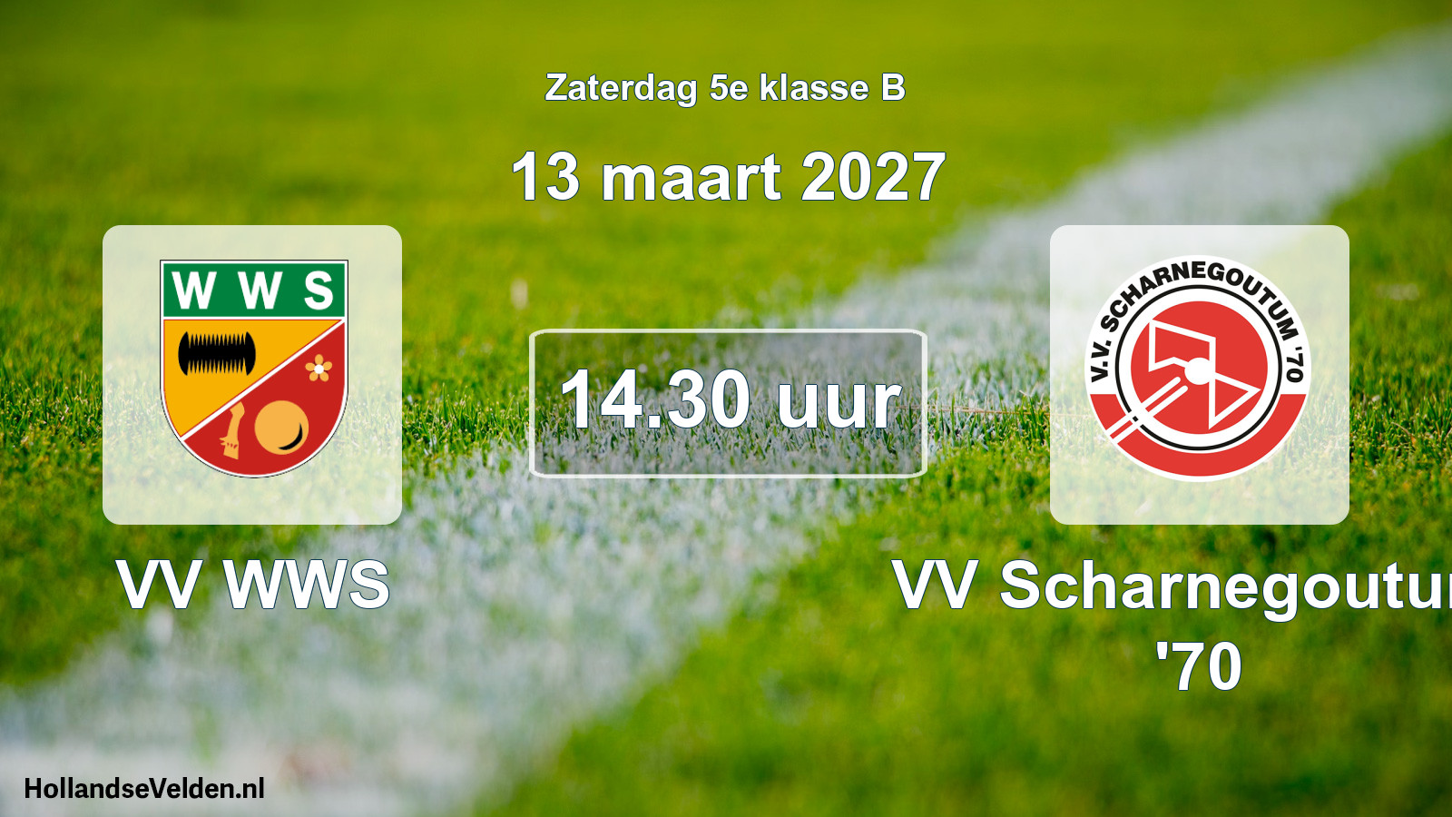 Geplande wedstrijd: VV WWS - VV Scharnegoutum '70 (13 maart 2027)