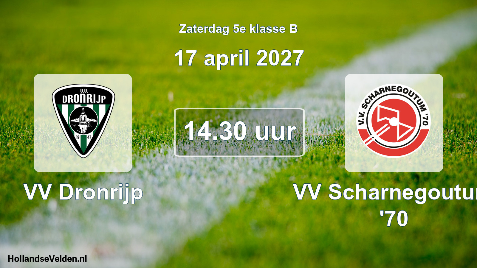Scheduled Match: VV Dronrijp - VV Scharnegoutum '70 (17 April 2027)