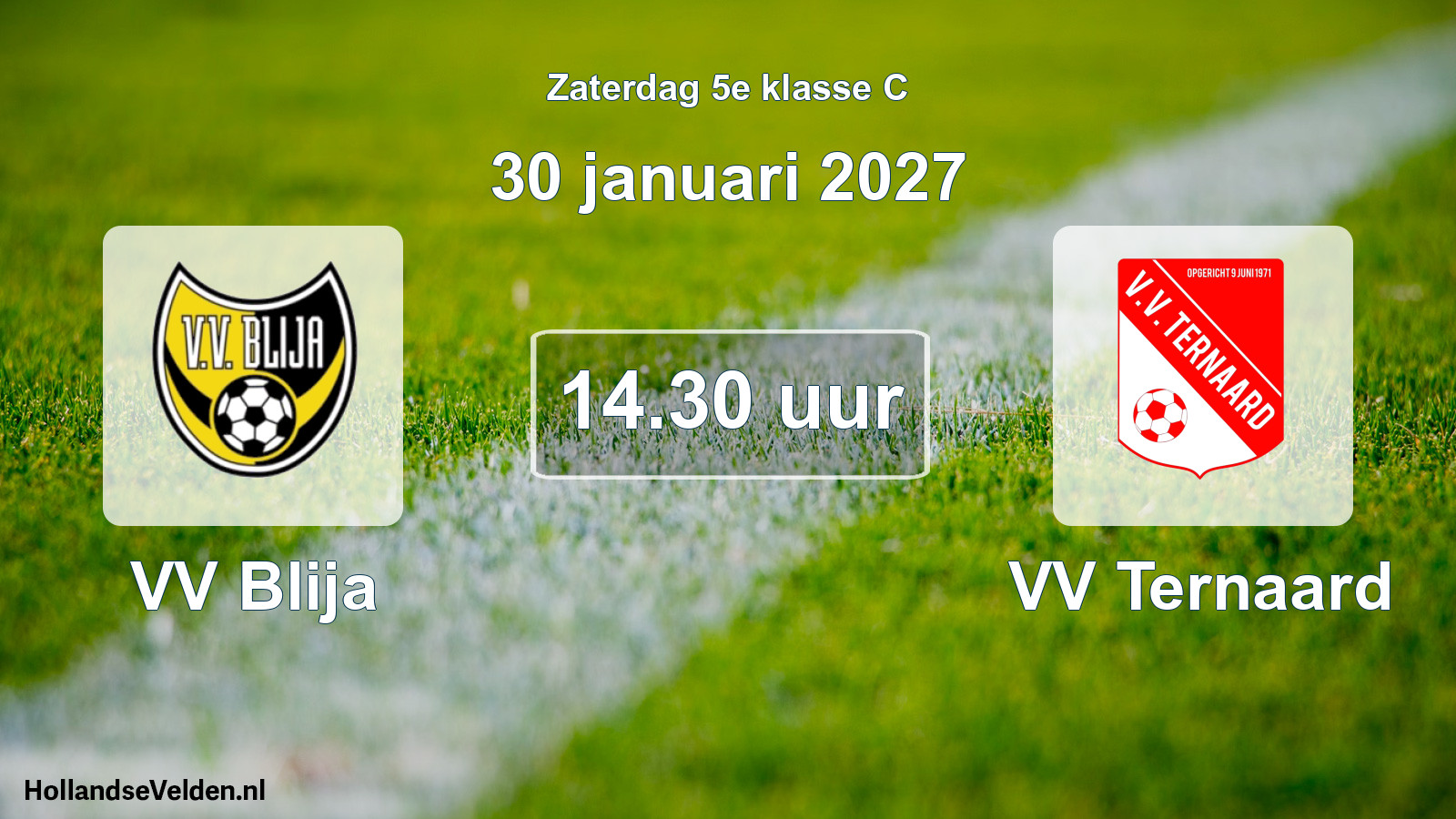 Scheduled Match: VV Blija - VV Ternaard (30 January 2027)