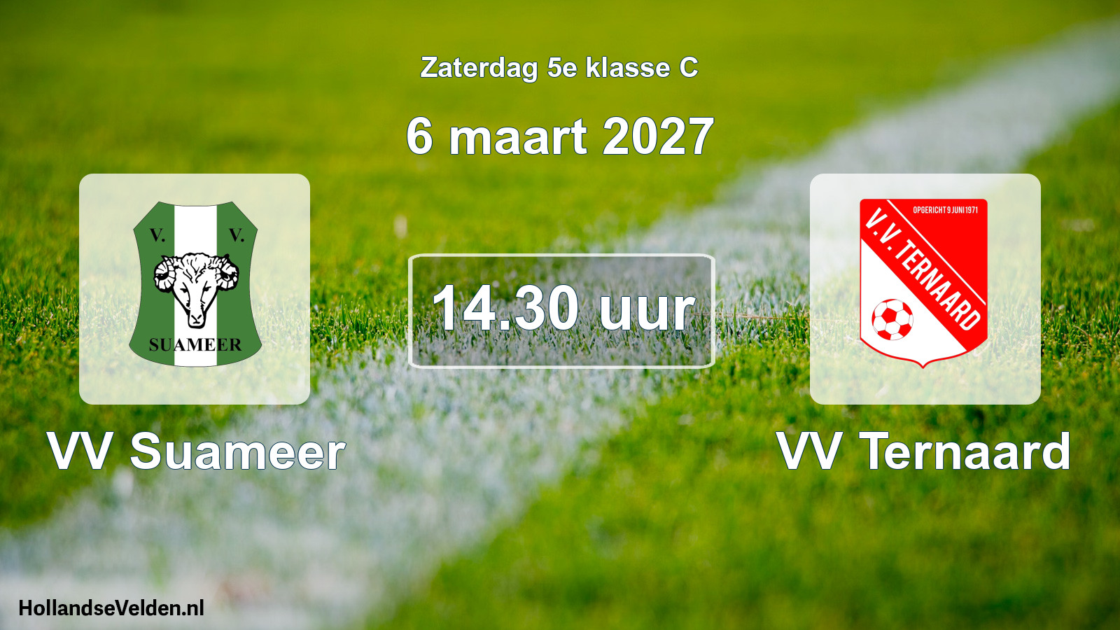 Geplande wedstrijd: VV Suameer - VV Ternaard (6 maart 2027)