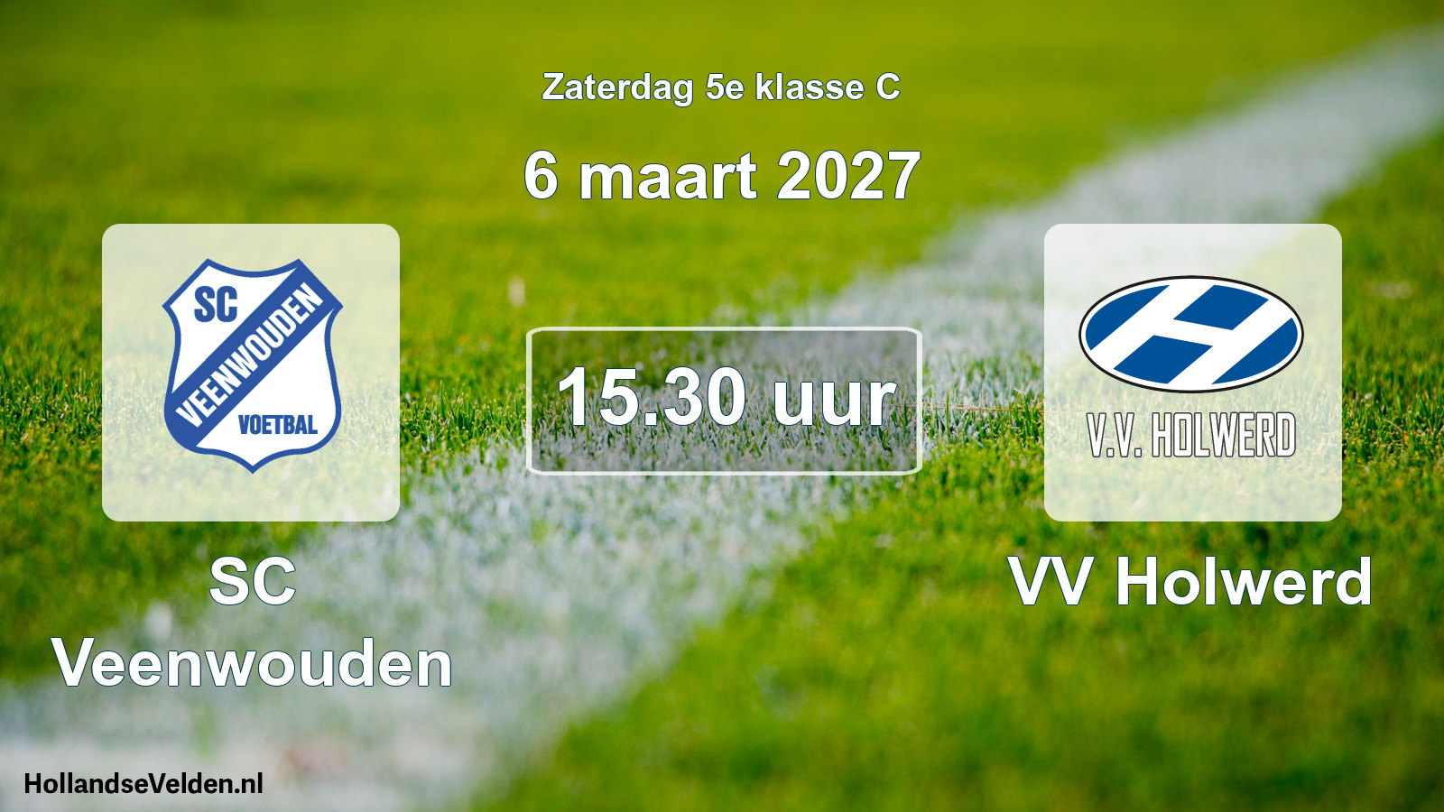 Geplande wedstrijd: SC Veenwouden - VV Holwerd (6 maart 2027)