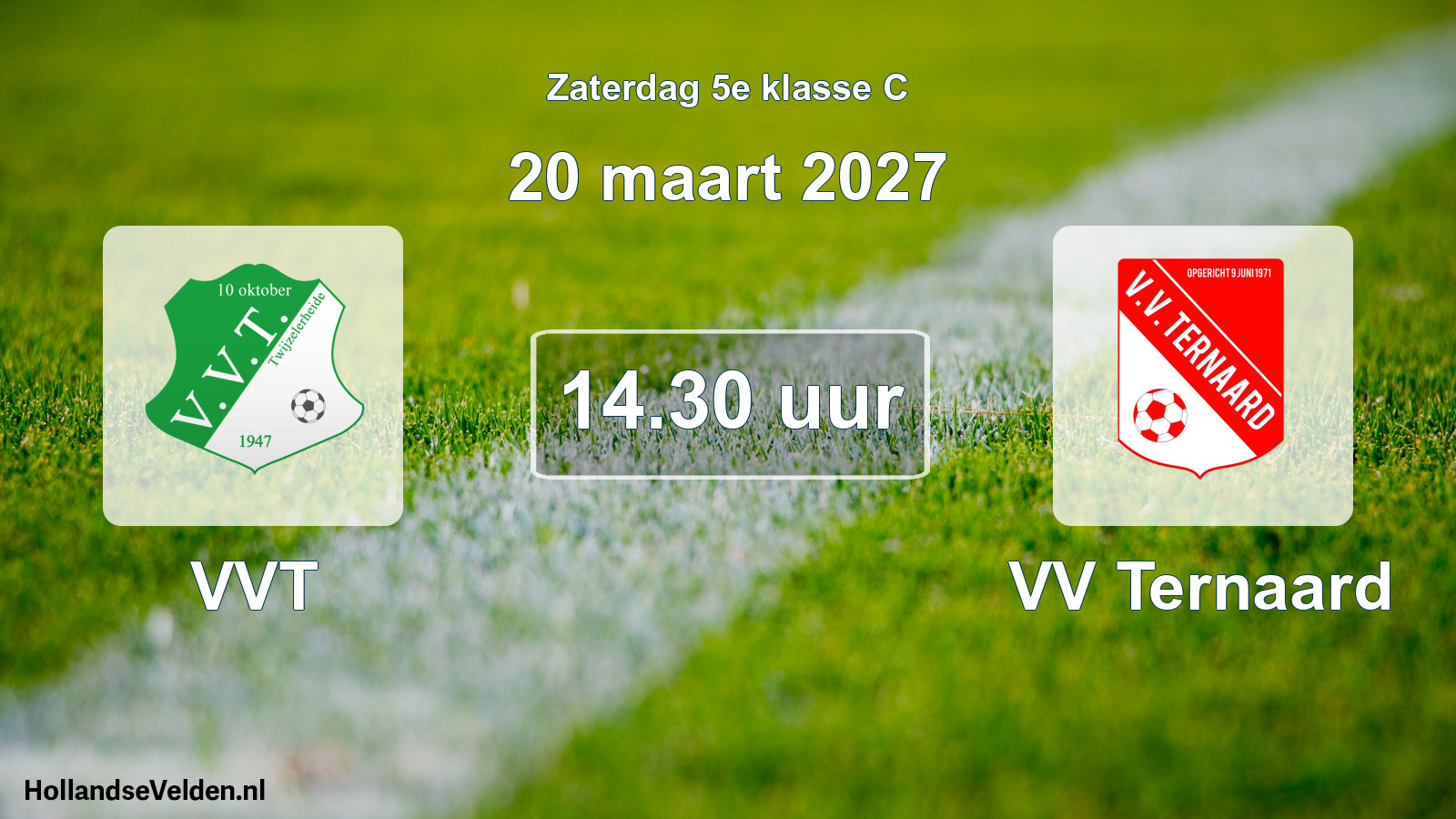 Geplande wedstrijd: VVT - VV Ternaard (20 maart 2027)