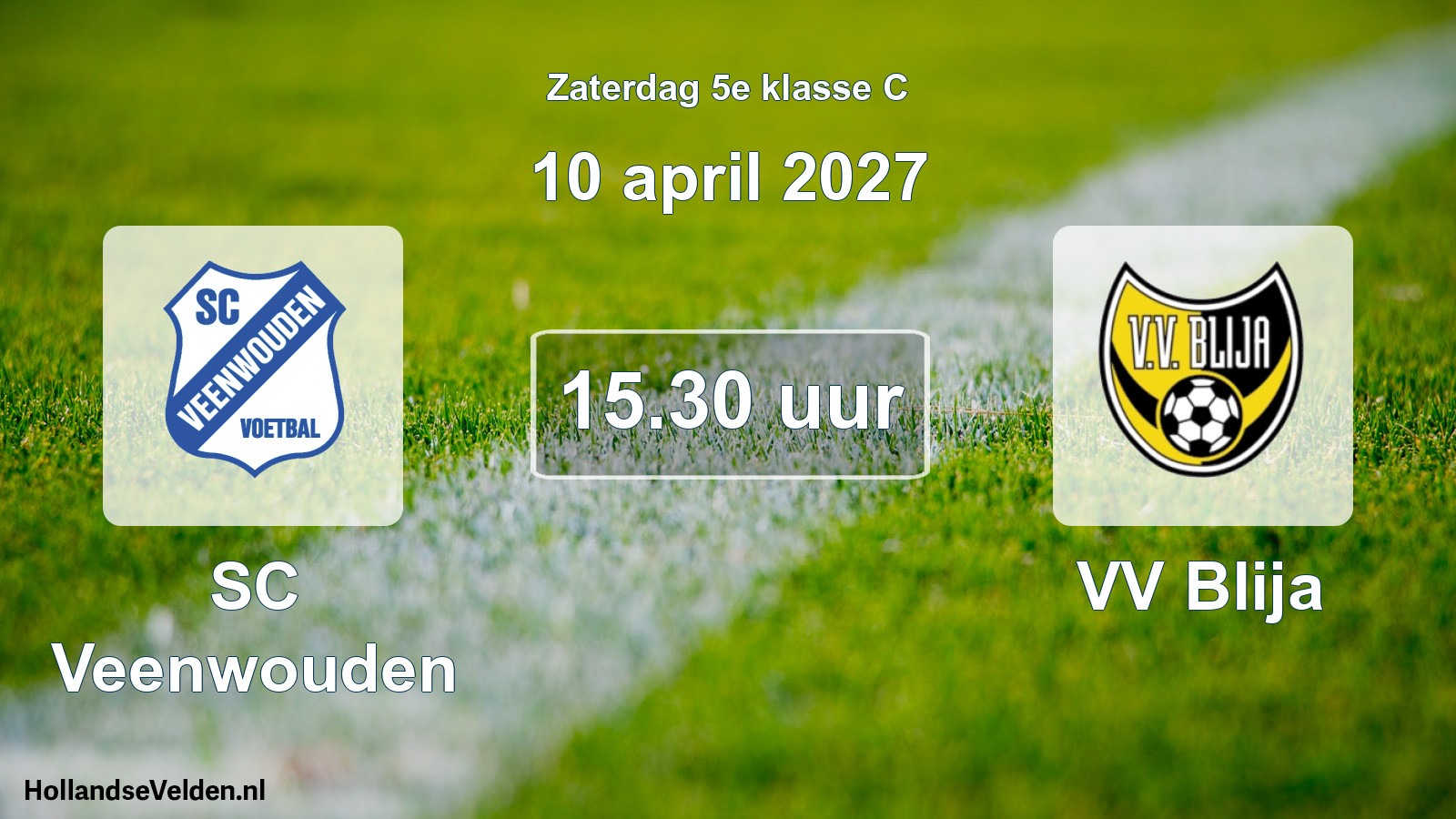 Geplande wedstrijd: SC Veenwouden - VV Blija (10 april 2027)