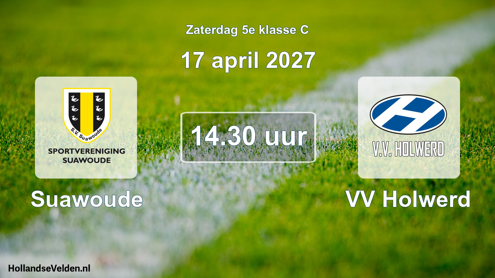 Geplande wedstrijd: Suawoude - VV Holwerd (17 april 2027)