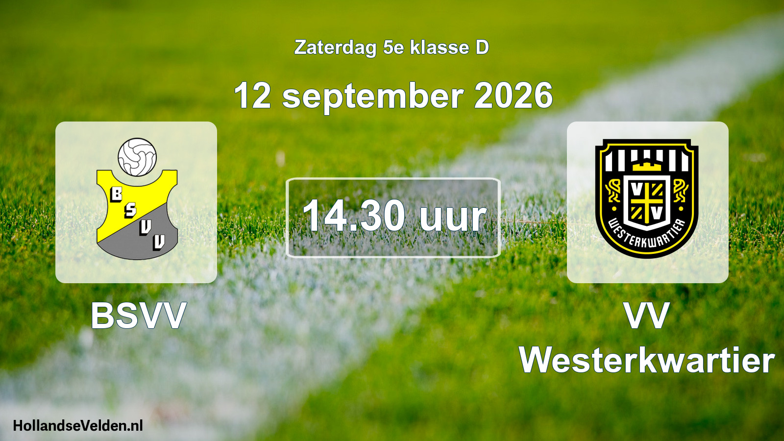Geplande wedstrijd: BSVV - VV Westerkwartier (12 september 2026)