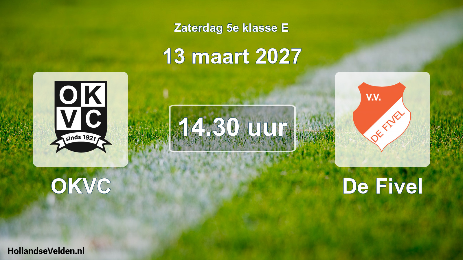 Geplande wedstrijd: OKVC - De Fivel (13 maart 2027)
