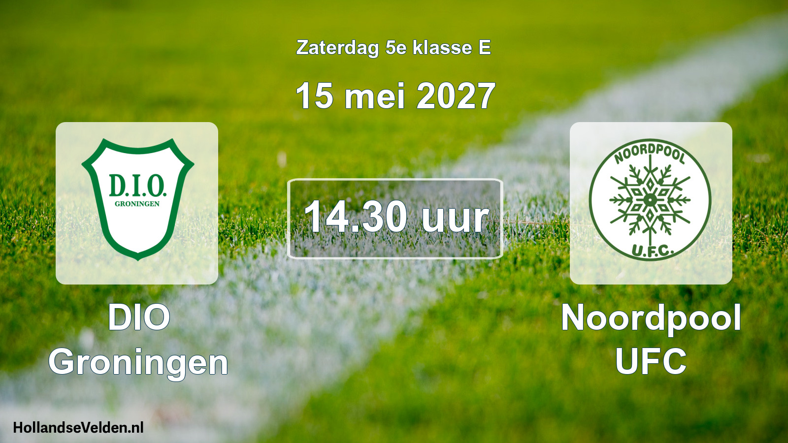 Geplande wedstrijd: DIO Groningen - Noordpool UFC (15 mei 2027)