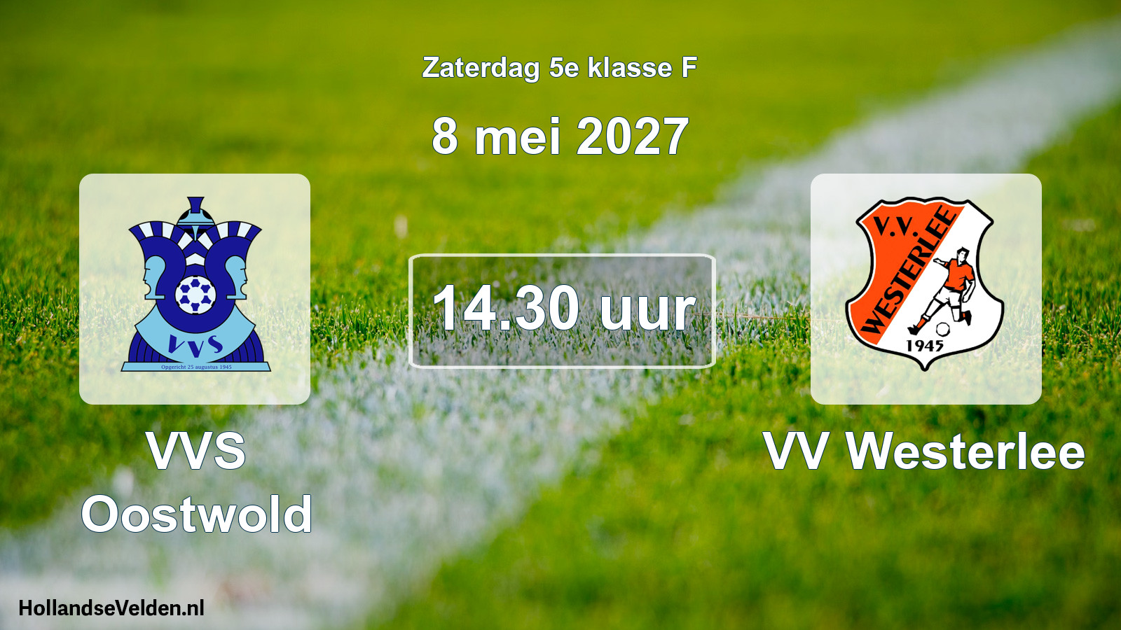 Geplande wedstrijd: VVS Oostwold - VV Westerlee (8 mei 2027)