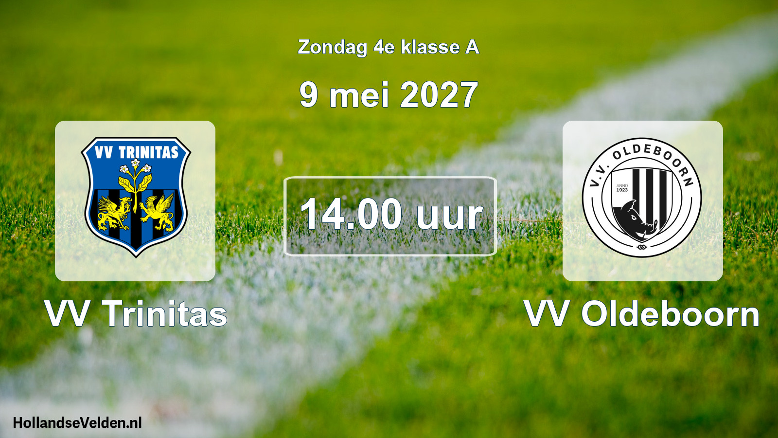 Geplande wedstrijd: VV Trinitas - VV Oldeboorn (9 mei 2027)