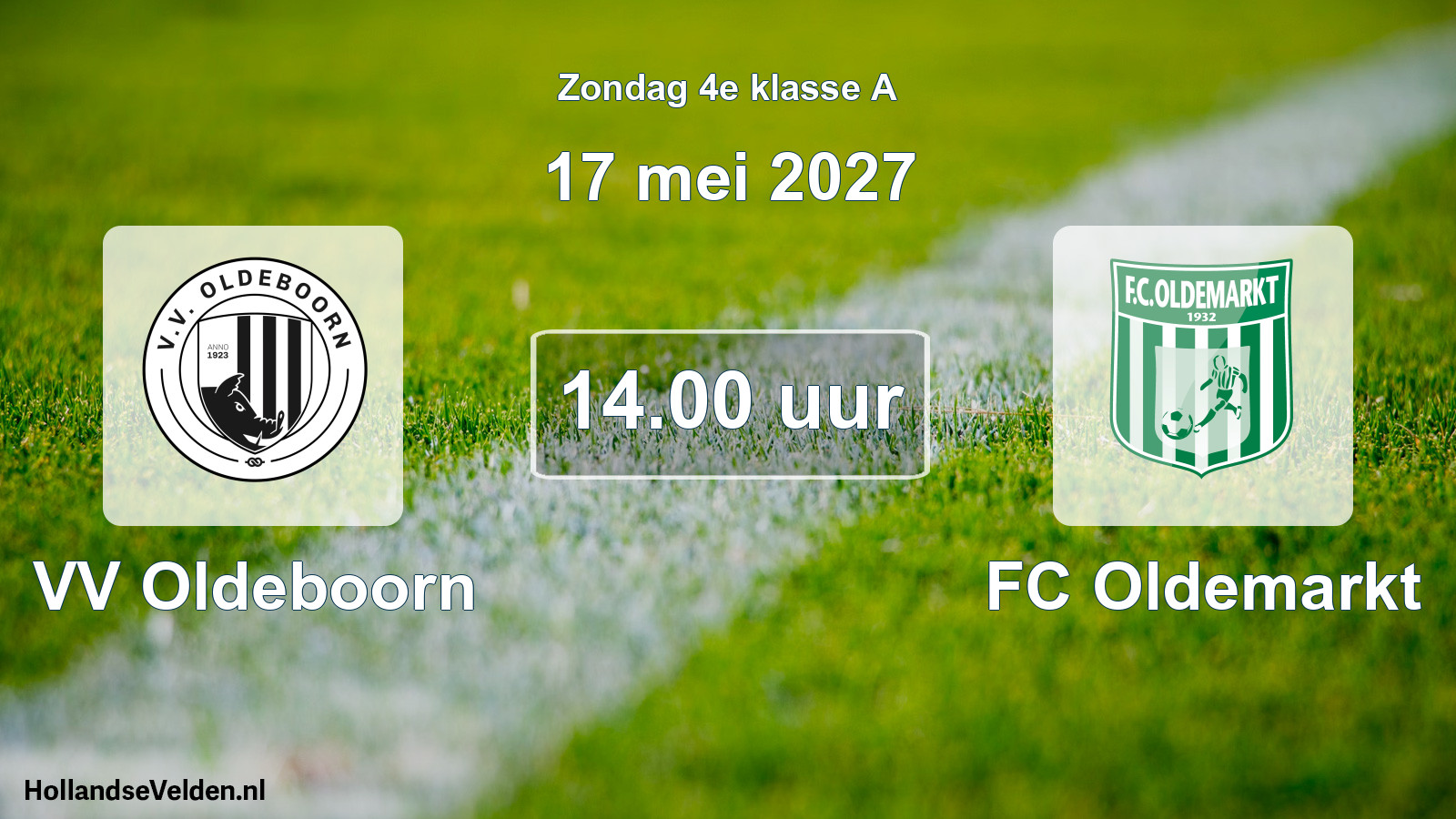Scheduled Match: VV Oldeboorn - FC Oldemarkt (17 May 2027)