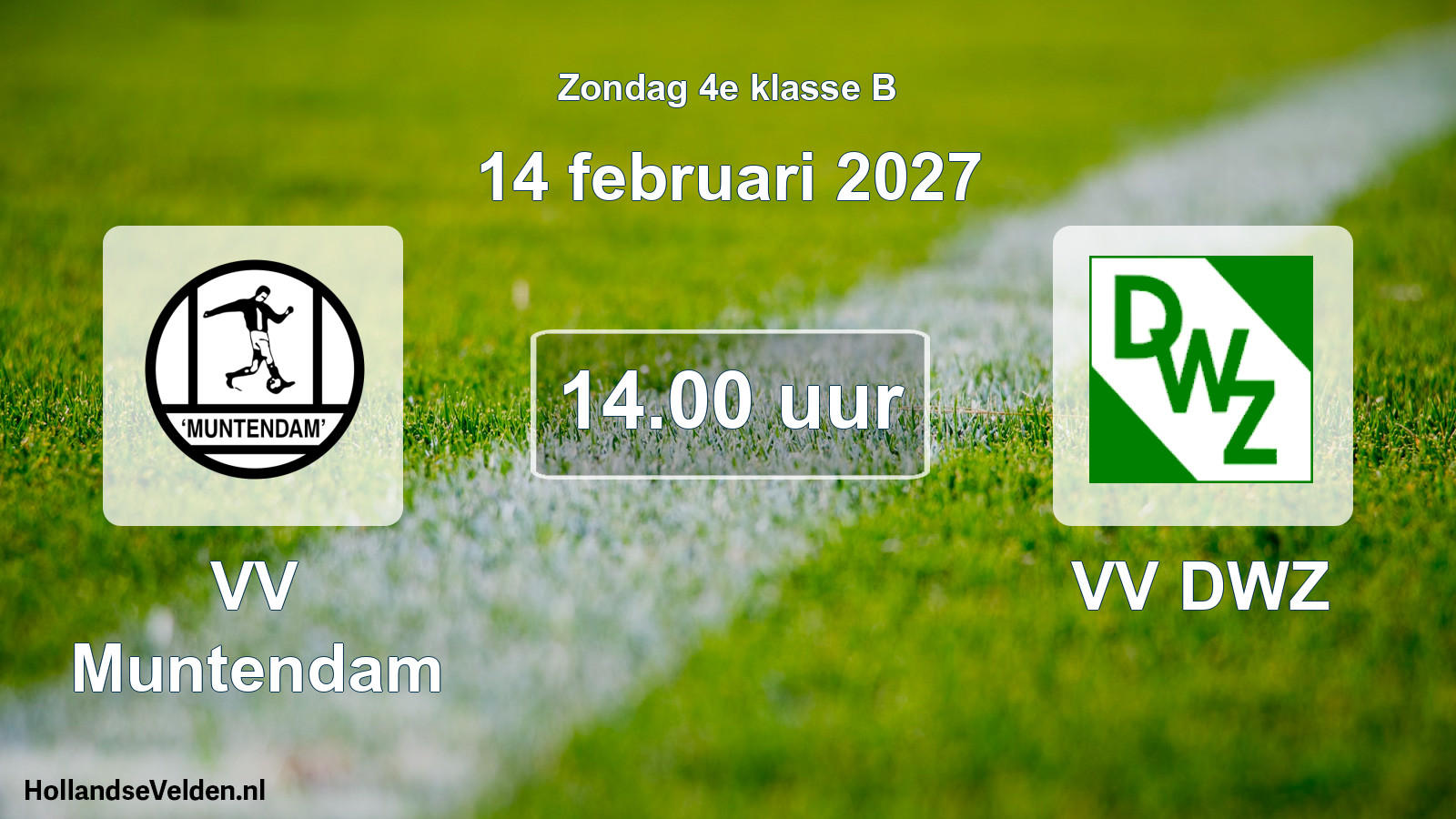 Geplande wedstrijd: VV Muntendam - VV DWZ (14 februari 2027)