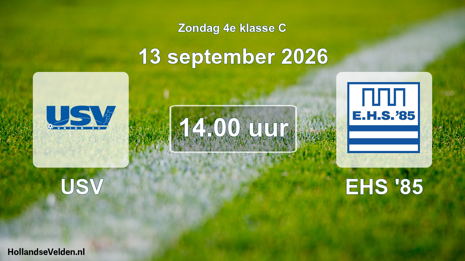 Geplande wedstrijd: USV - EHS '85 (13 september 2026)