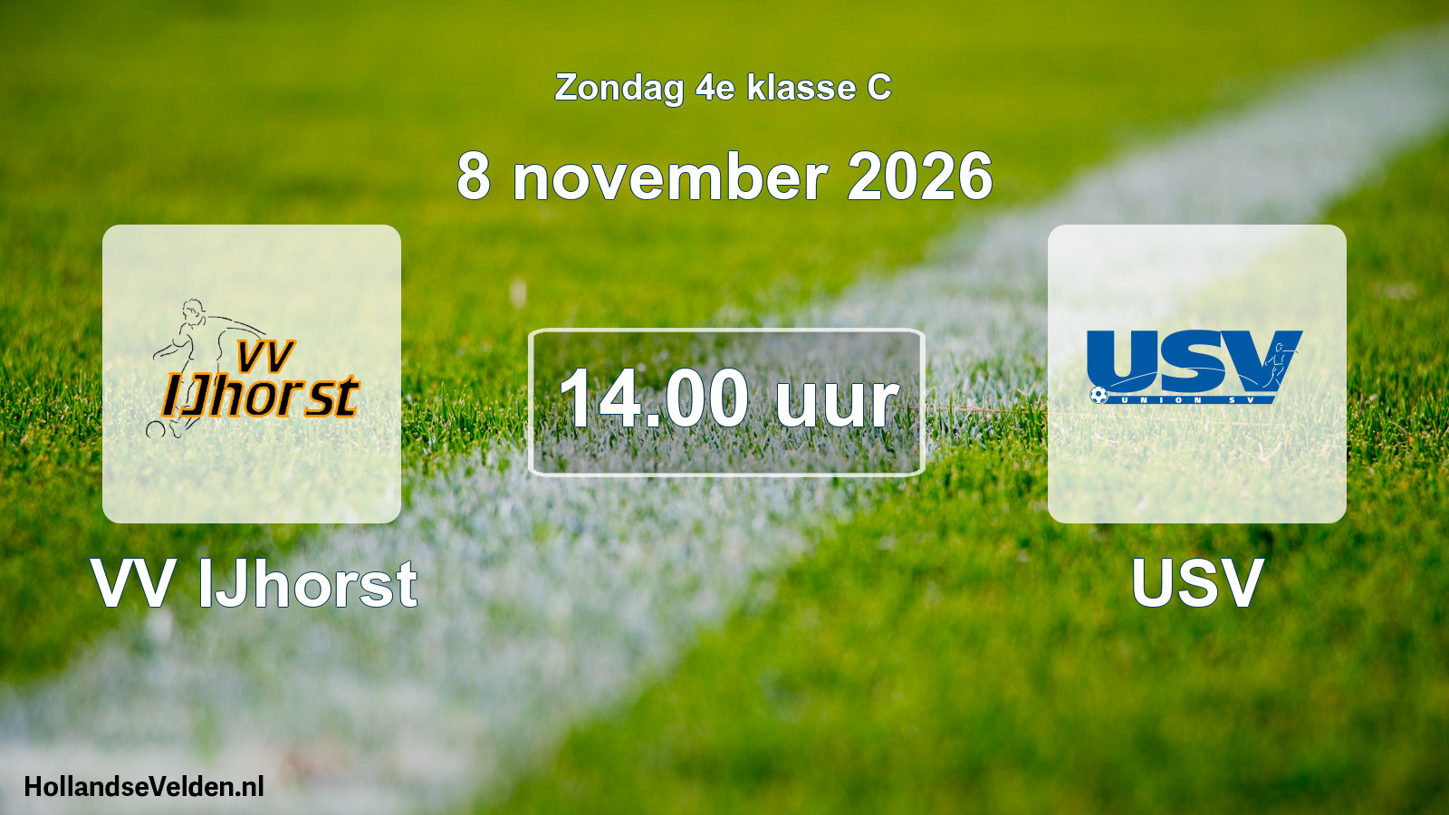 Geplande wedstrijd: VV IJhorst - USV (8 november 2026)