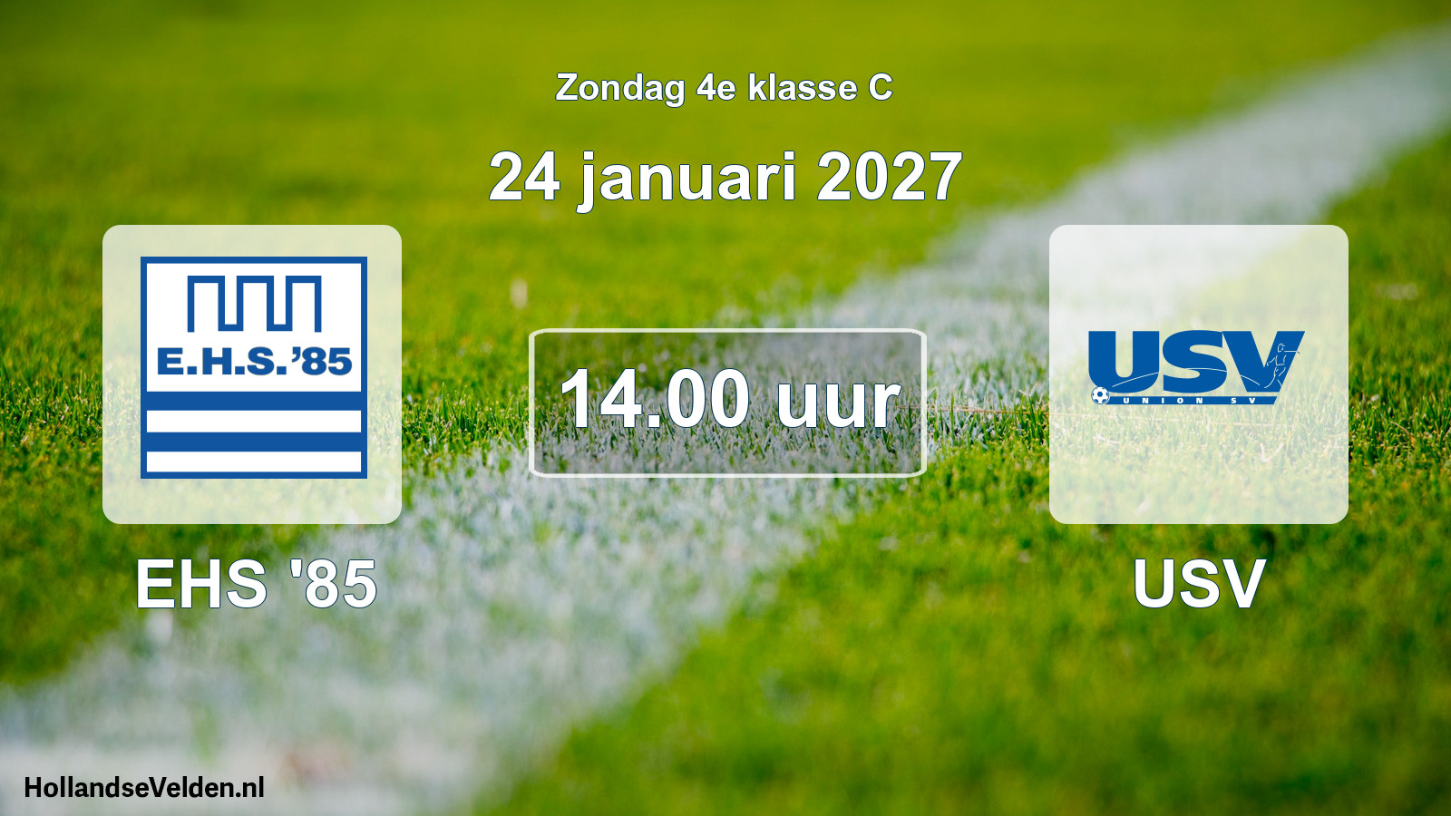 Geplande wedstrijd: EHS '85 - USV (24 januari 2027)