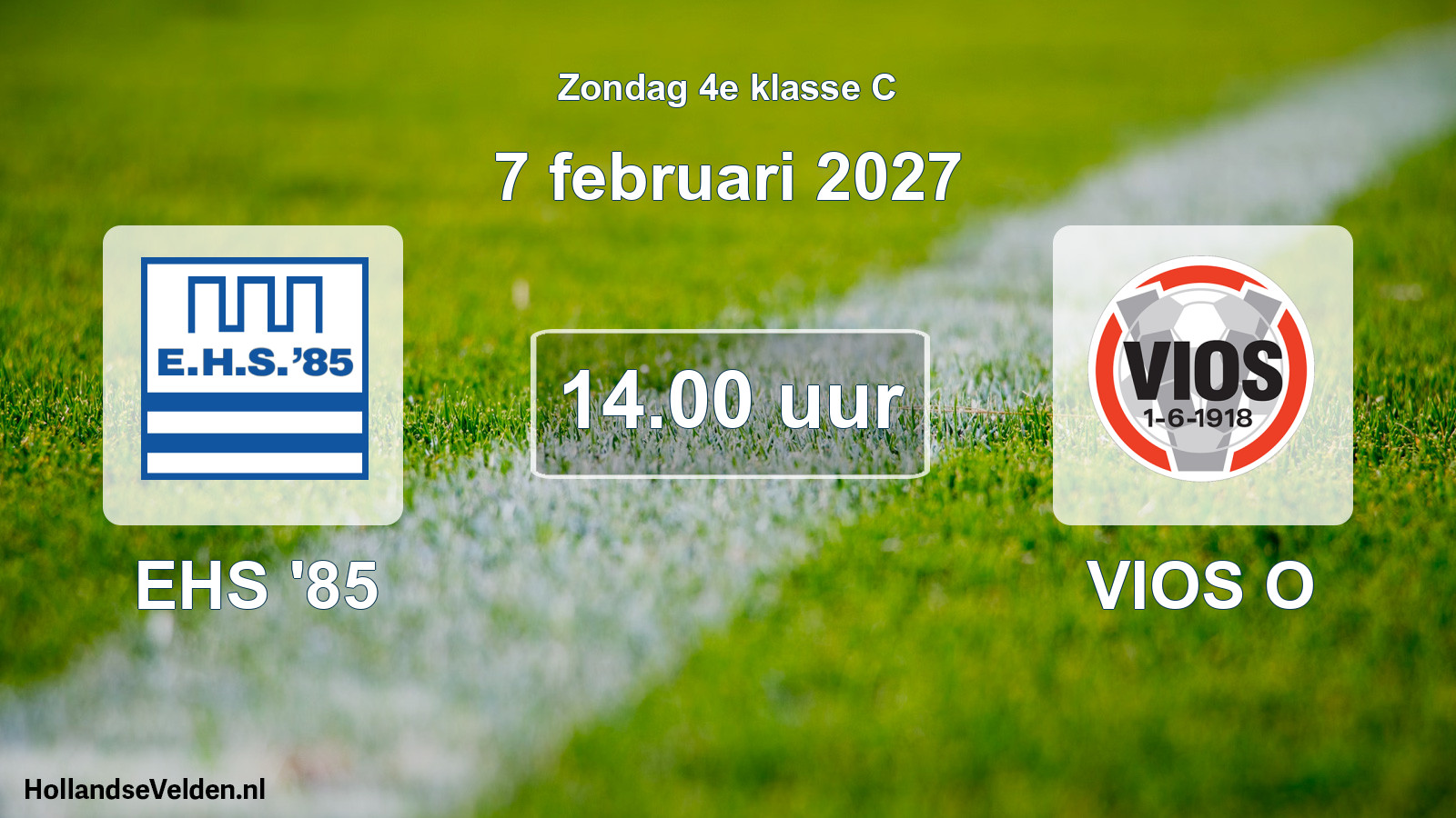 Geplande wedstrijd: EHS '85 - VIOS O (7 februari 2027)