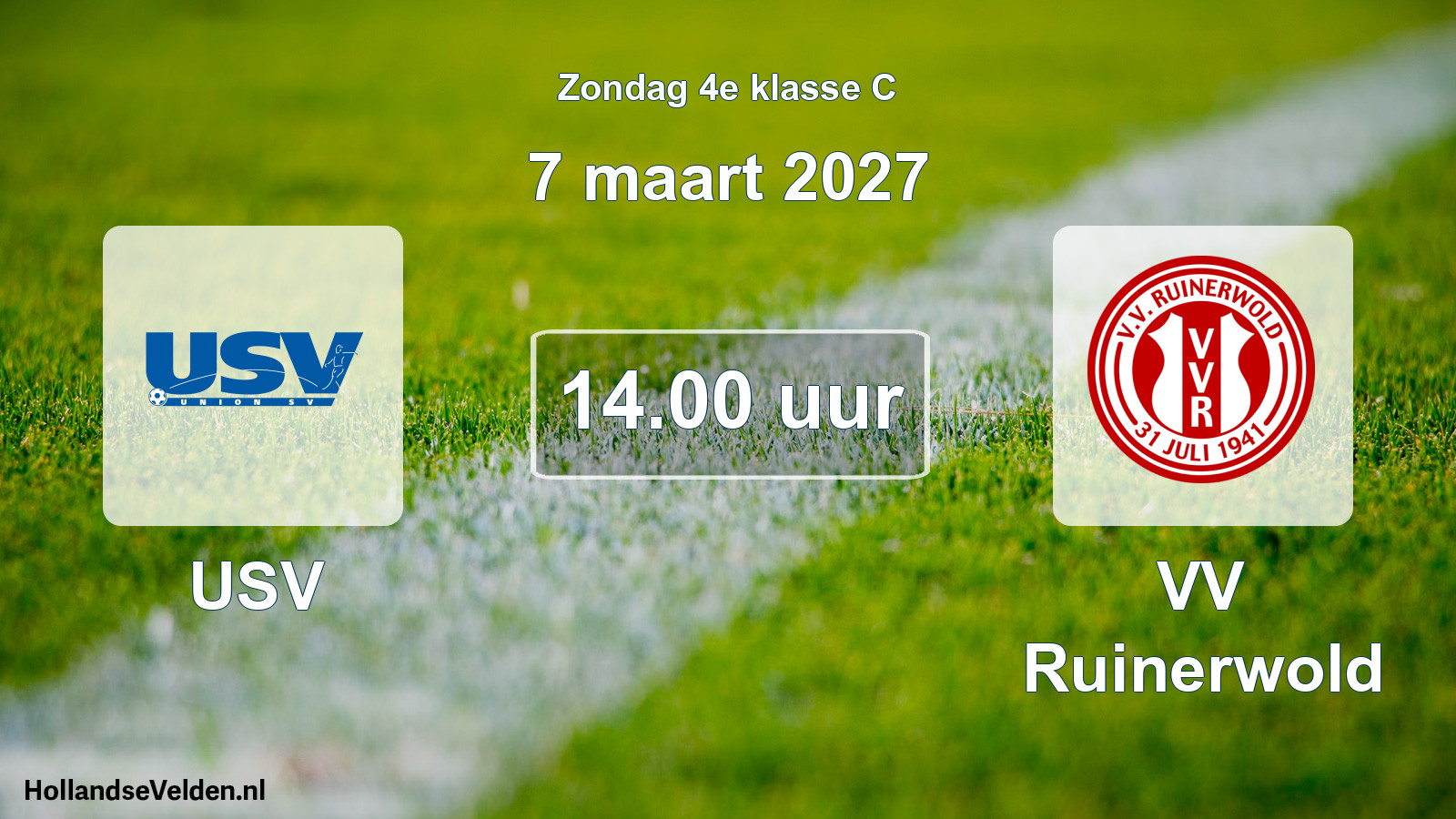 Geplande wedstrijd: USV - VV Ruinerwold (7 maart 2027)
