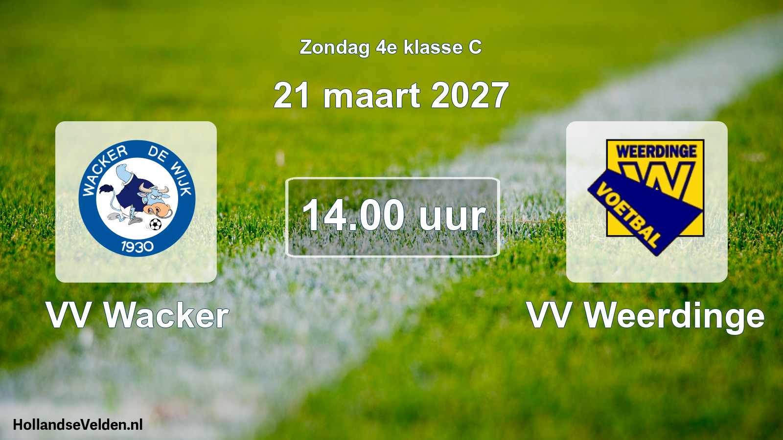 Scheduled Match: VV Wacker - VV Weerdinge (21 March 2027)