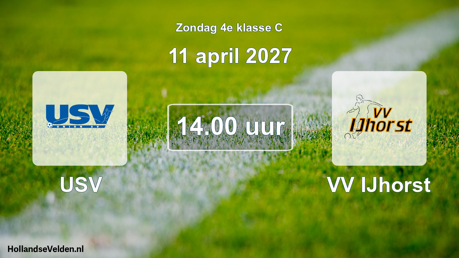 Geplande wedstrijd: USV - VV IJhorst (11 april 2027)