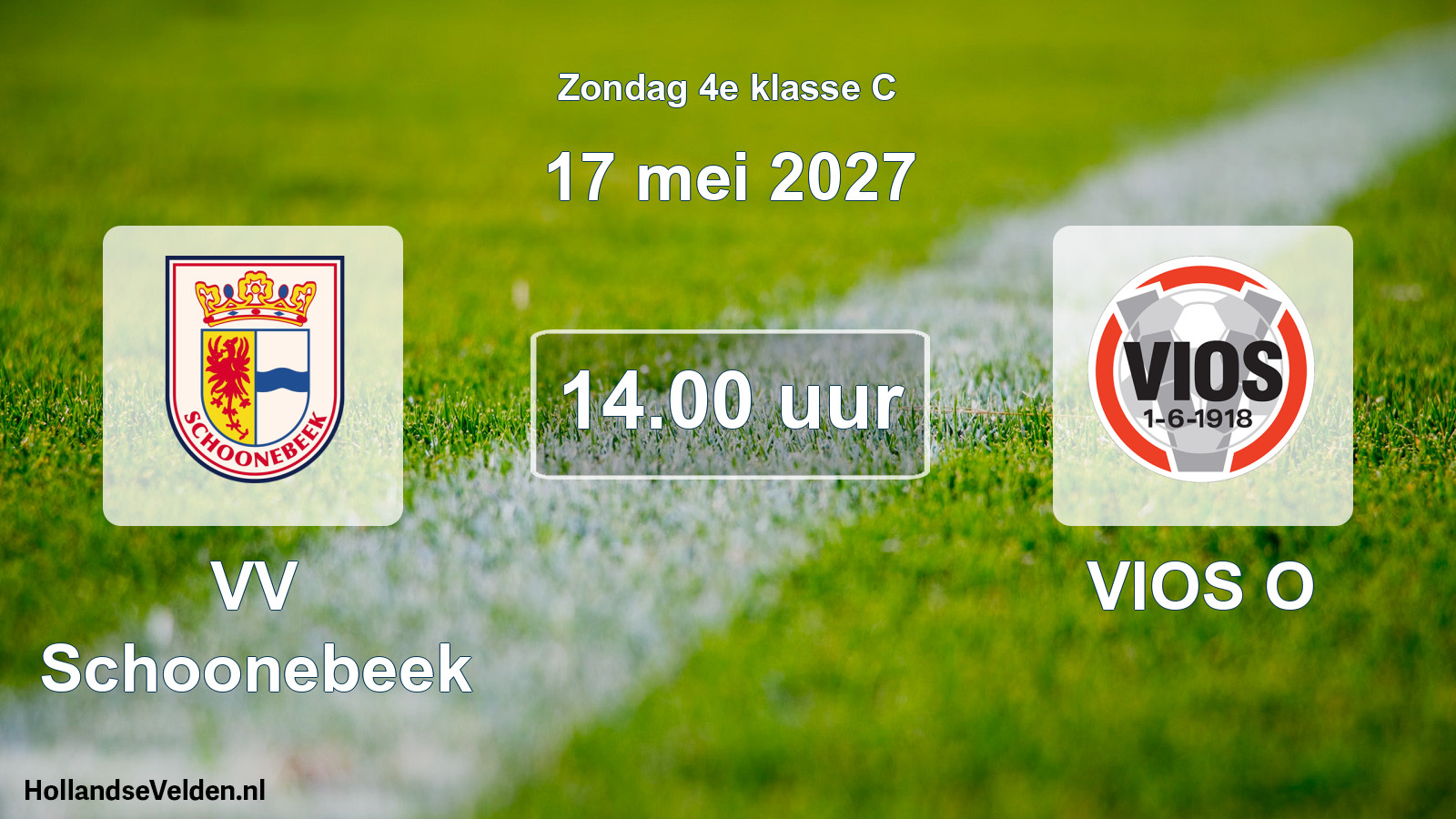 Geplande wedstrijd: VV Schoonebeek - VIOS O (17 mei 2027)