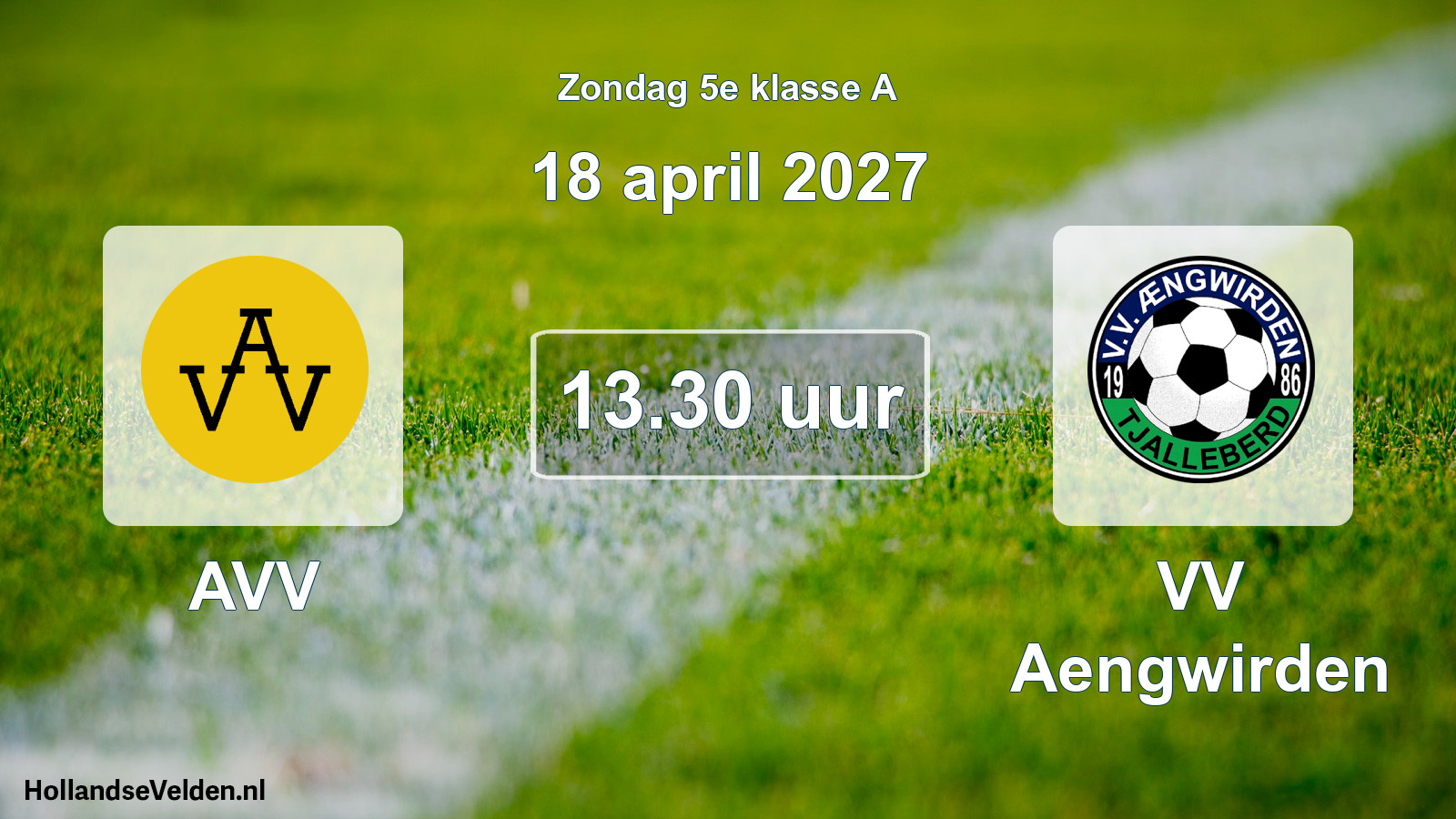 Geplande wedstrijd: AVV - VV Aengwirden (18 april 2027)