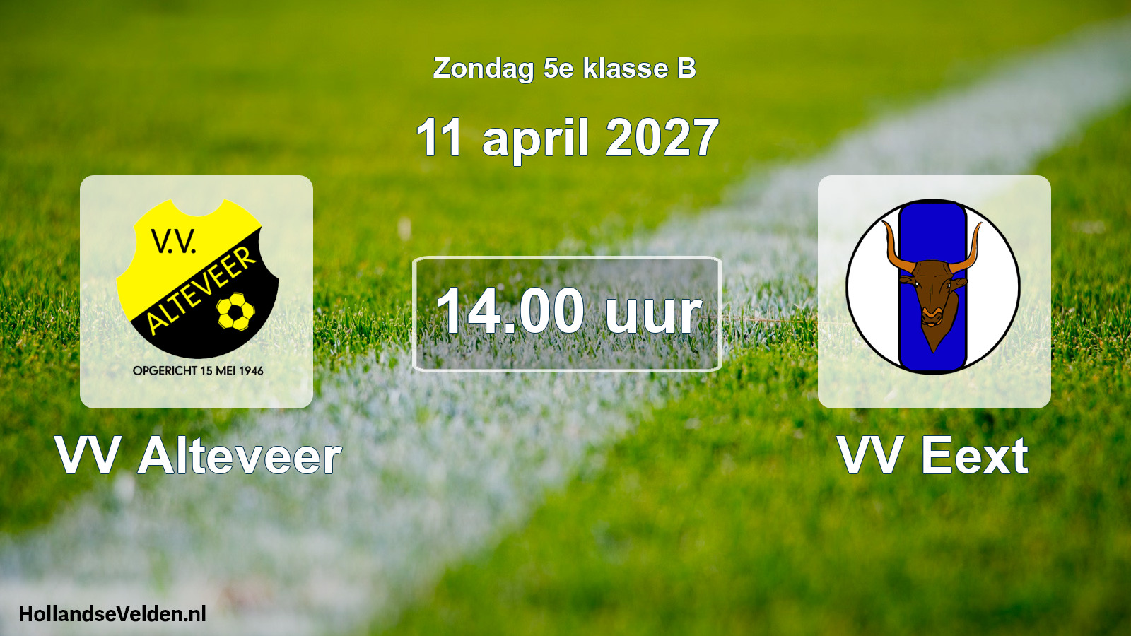 Geplande wedstrijd: VV Alteveer - VV Eext (11 april 2027)