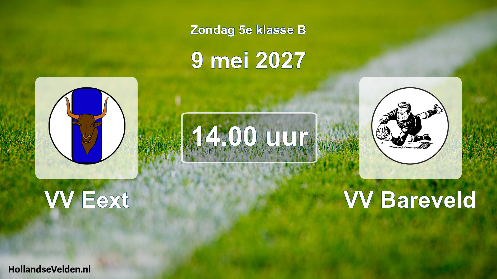 Geplande wedstrijd: VV Eext - VV Bareveld (9 mei 2027)