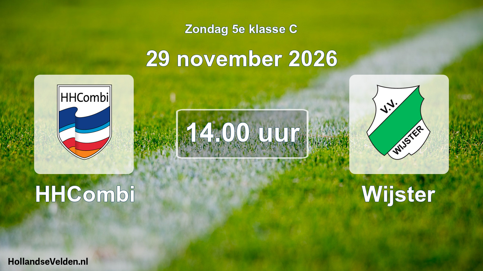 Geplande wedstrijd: HHCombi - Wijster (29 november 2026)