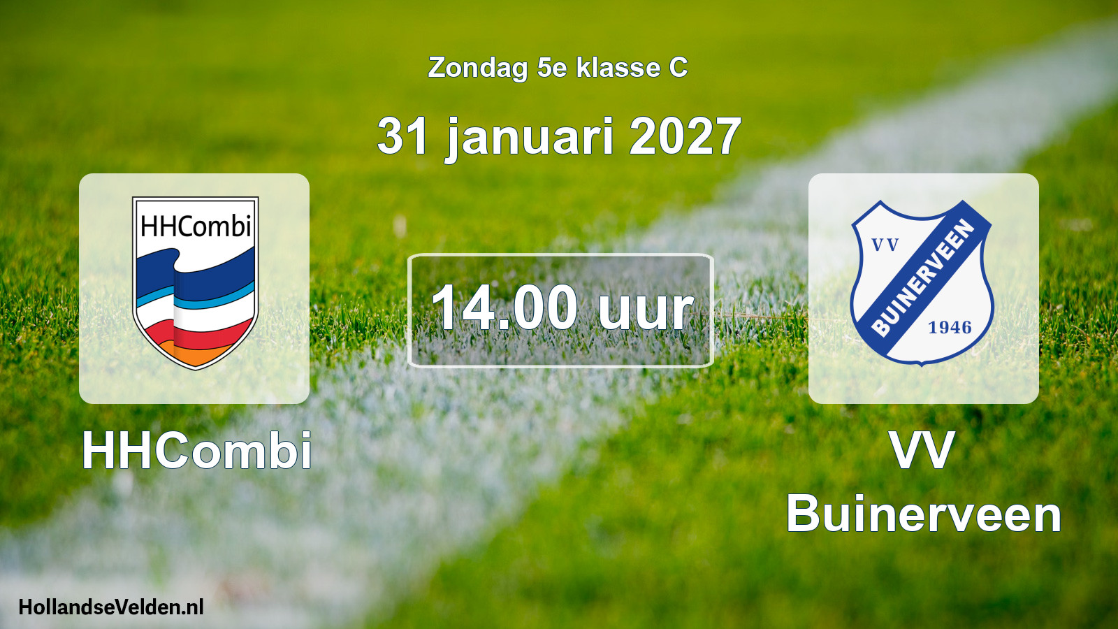 Geplande wedstrijd: HHCombi - VV Buinerveen (31 januari 2027)