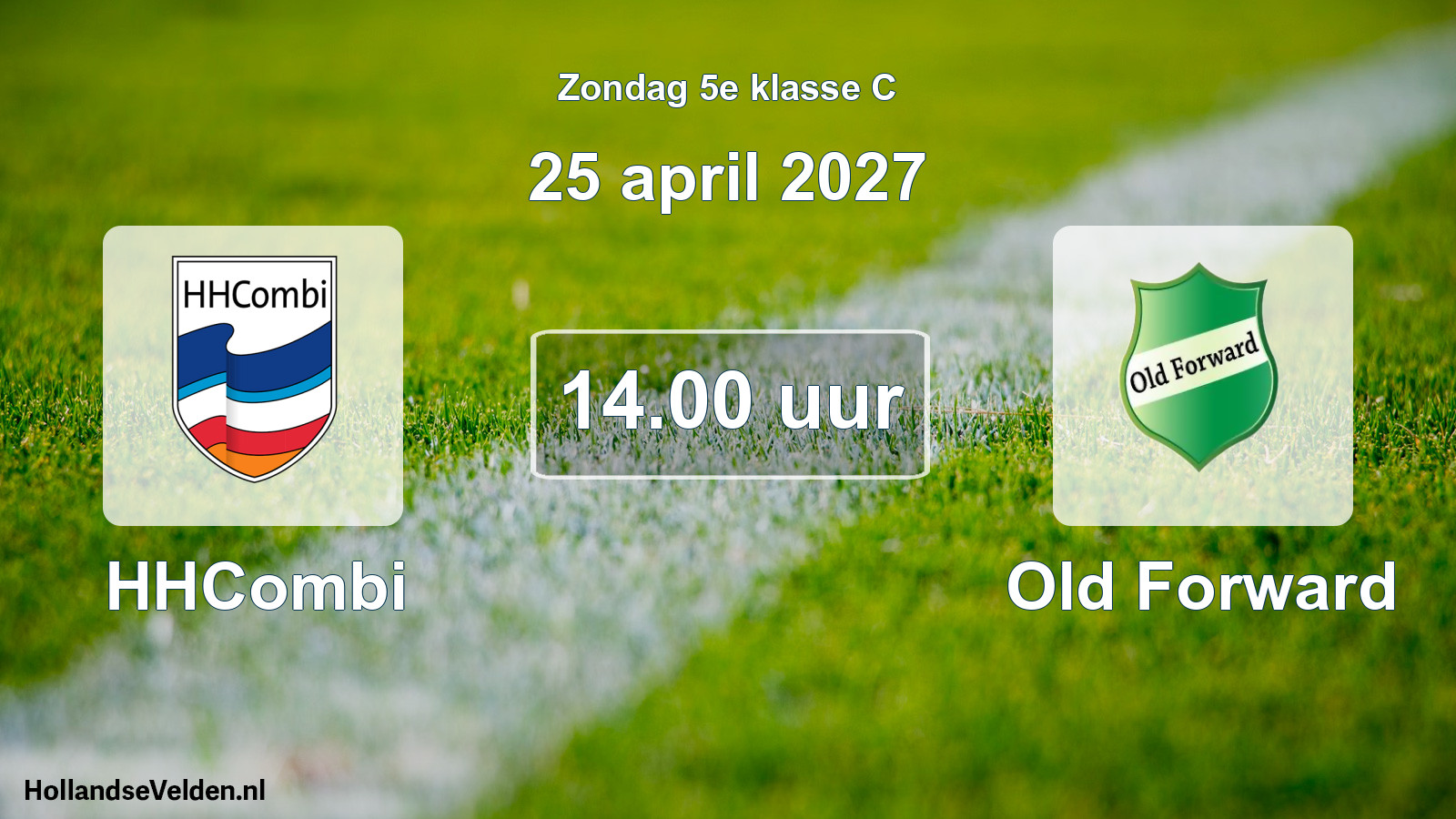 Geplande wedstrijd: HHCombi - Old Forward (25 april 2027)