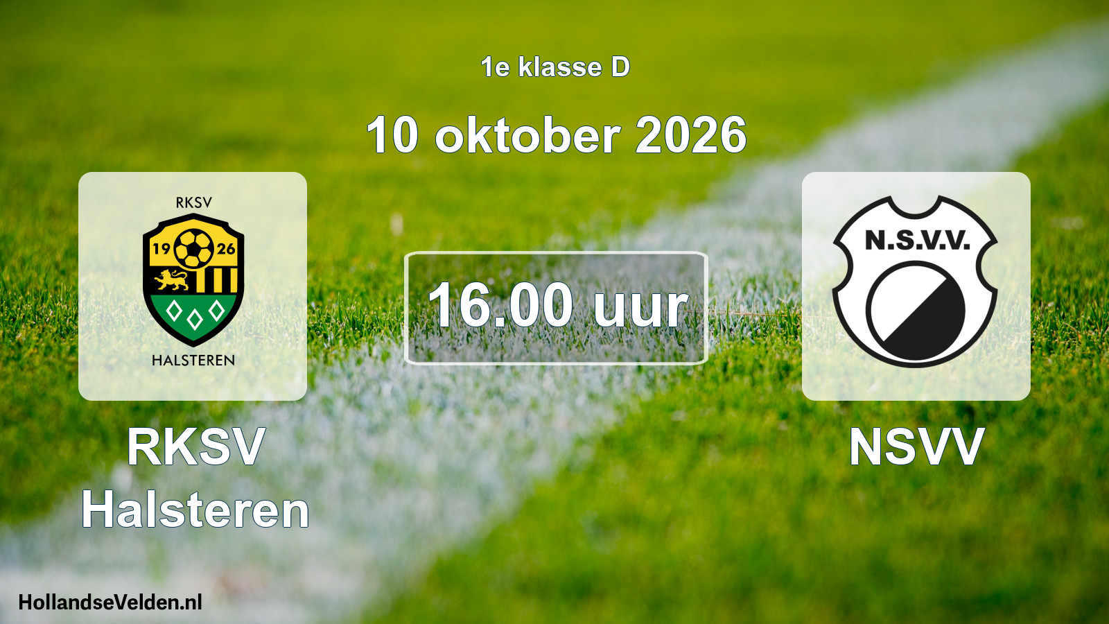 Geplande wedstrijd: RKSV Halsteren - NSVV (10 oktober 2026)