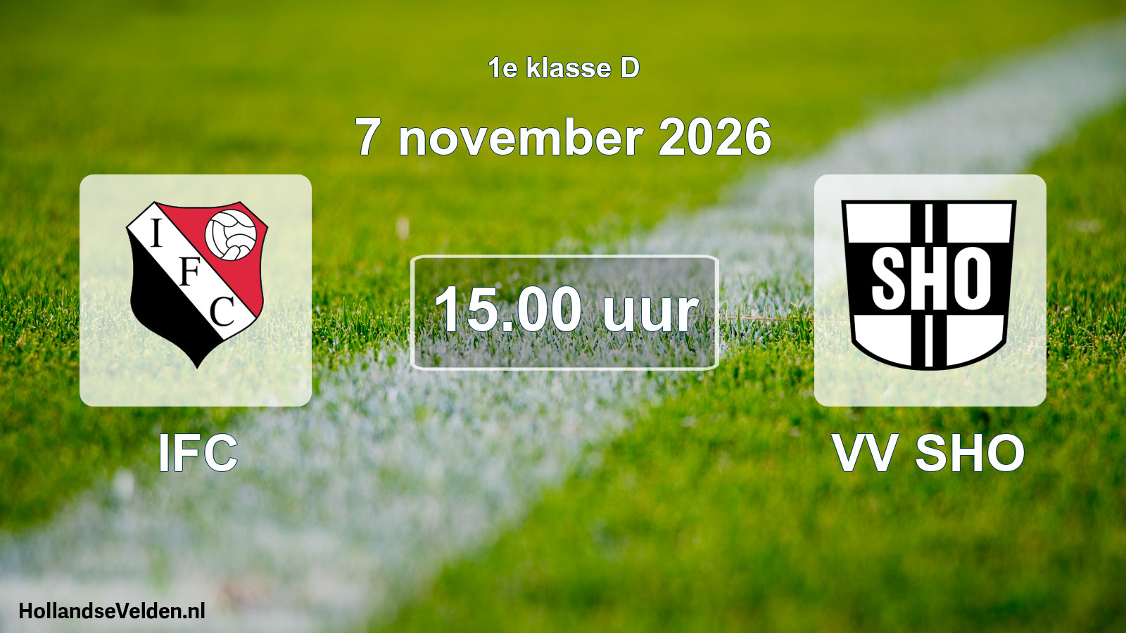 Geplande wedstrijd: IFC - VV SHO (7 november 2026)