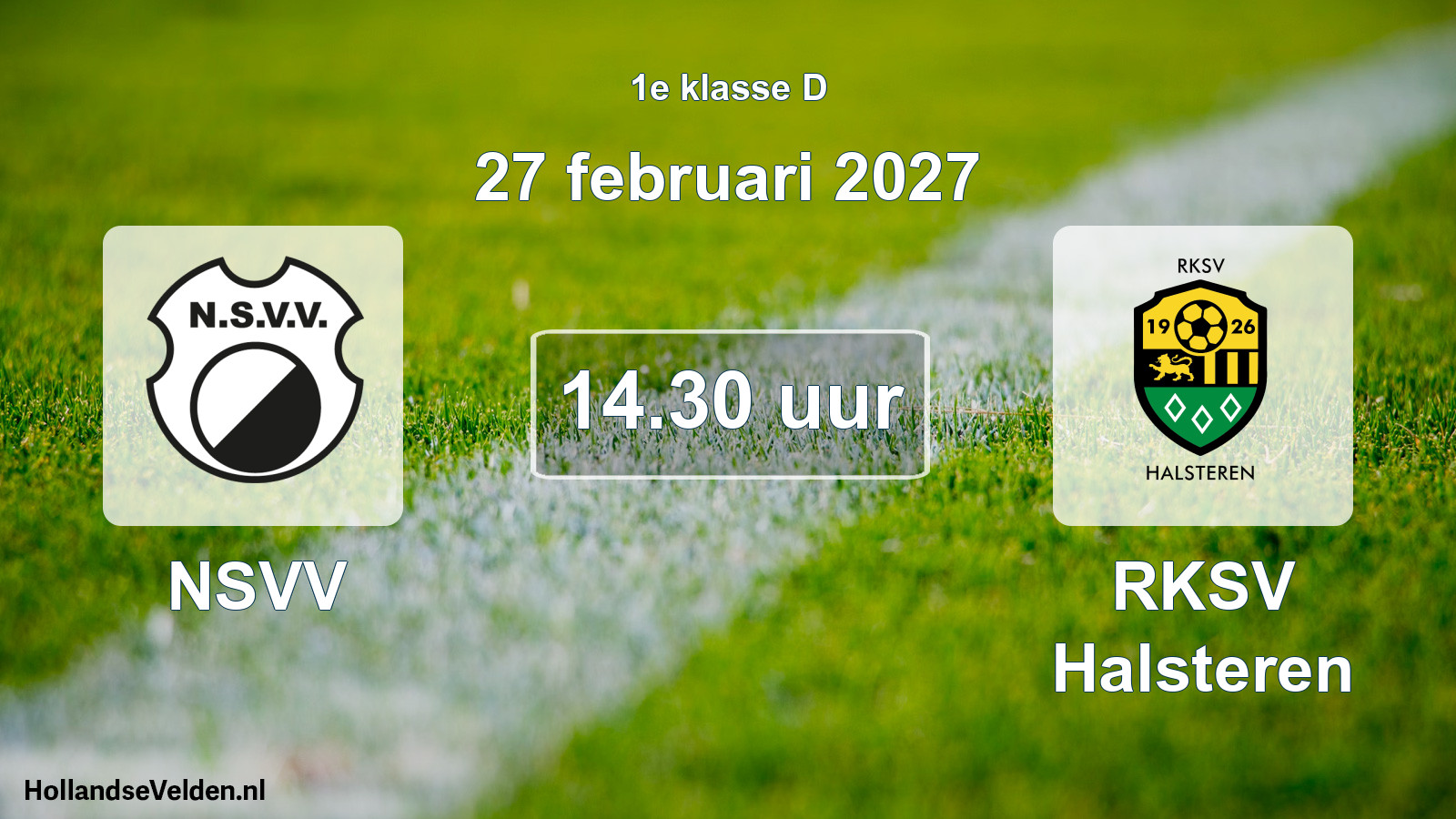 Geplande wedstrijd: NSVV - RKSV Halsteren (27 februari 2027)