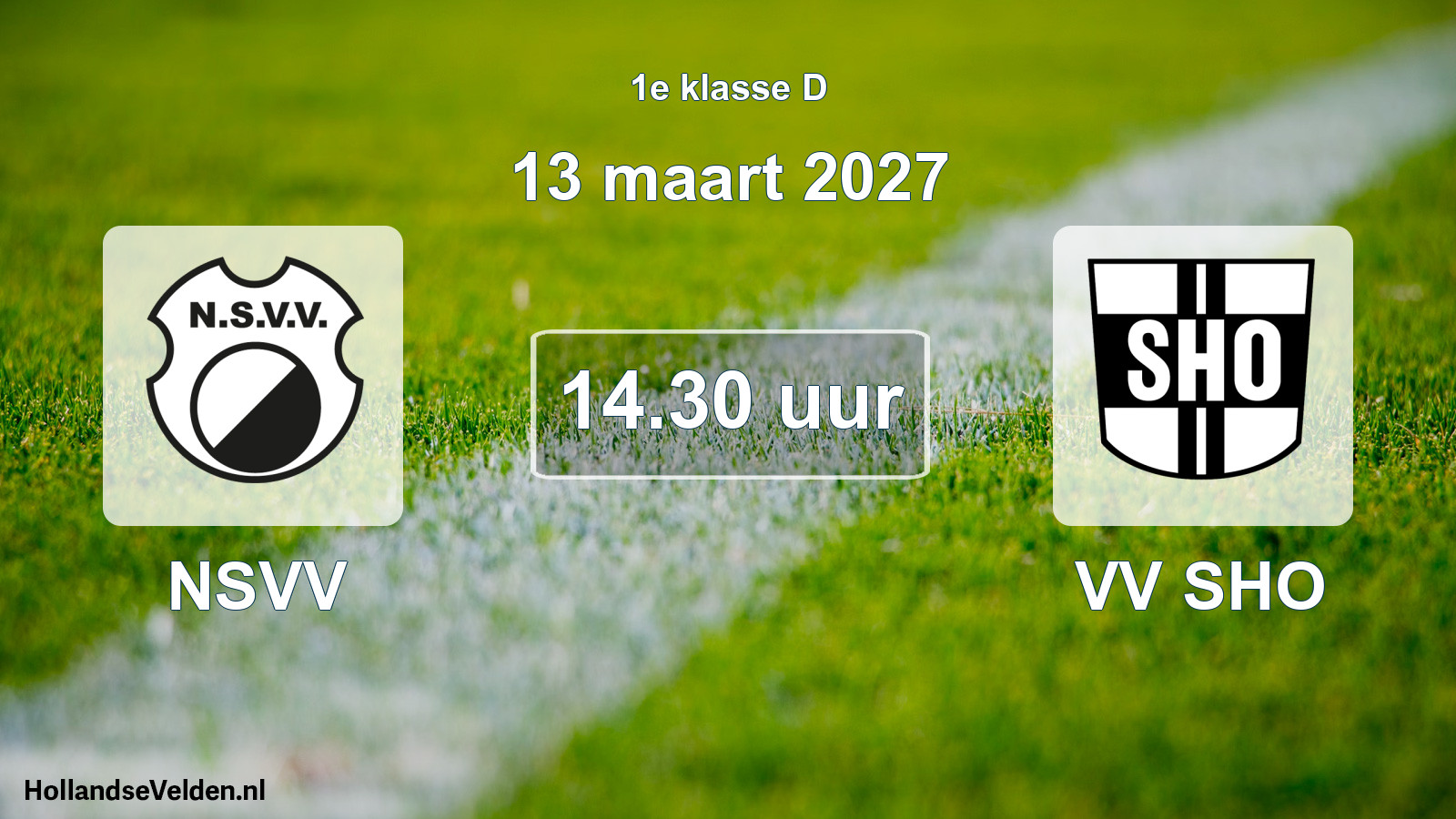 Geplande wedstrijd: NSVV - VV SHO (13 maart 2027)