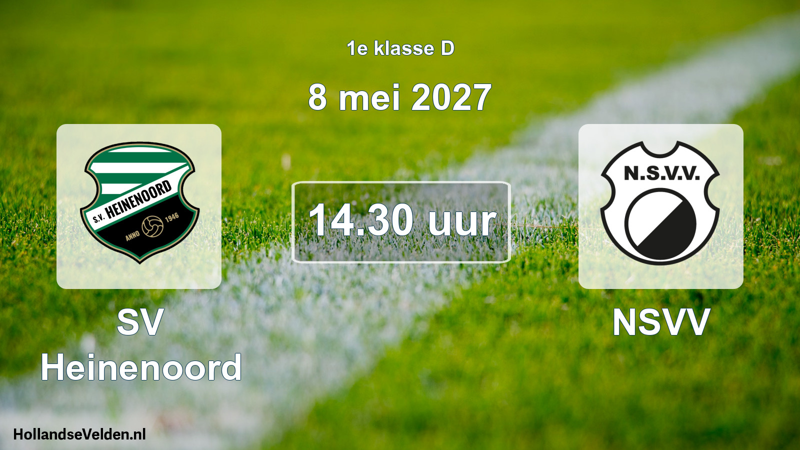 Geplande wedstrijd: SV Heinenoord - NSVV (8 mei 2027)