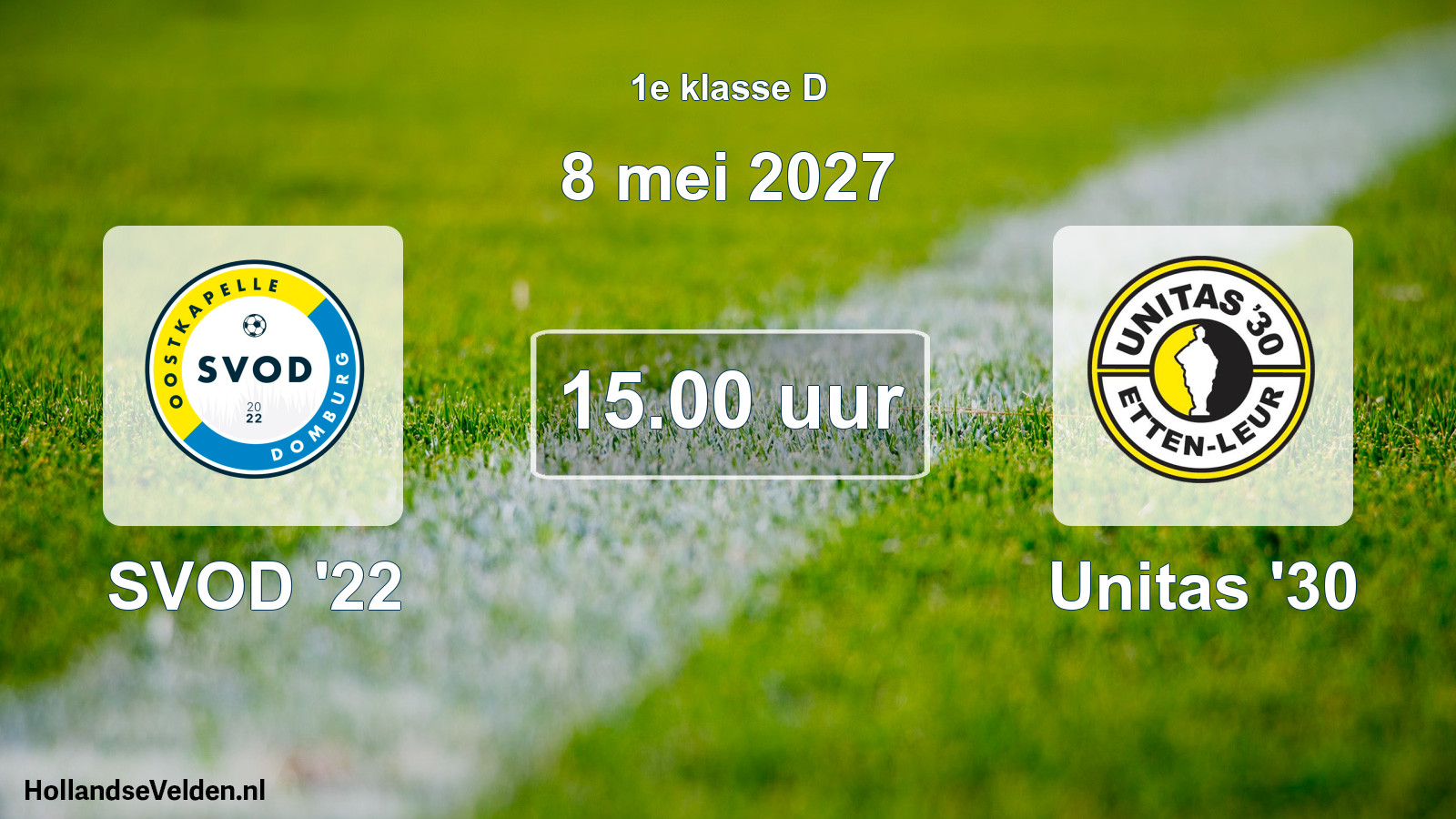 Geplande wedstrijd: SVOD '22 - Unitas '30 (8 mei 2027)