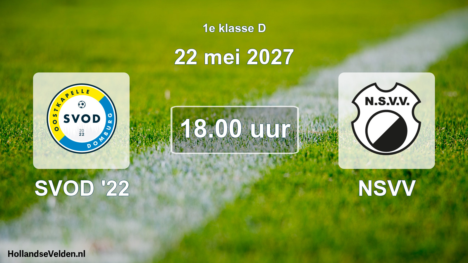 Geplande wedstrijd: SVOD '22 - NSVV (22 mei 2027)
