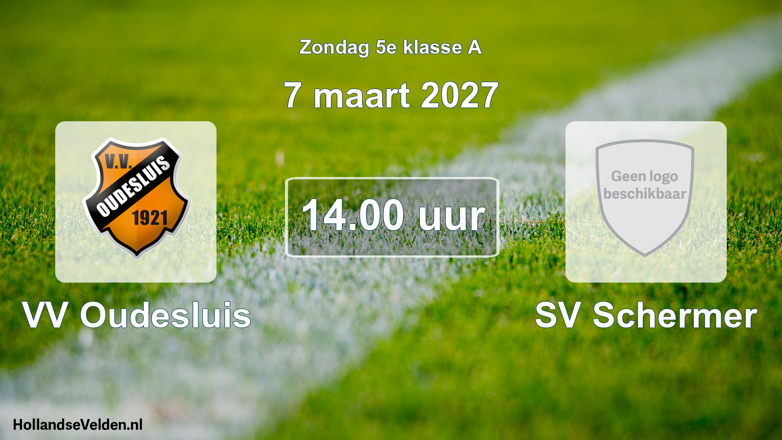 Geplande wedstrijd: VV Oudesluis - SV Schermer (7 maart 2027)