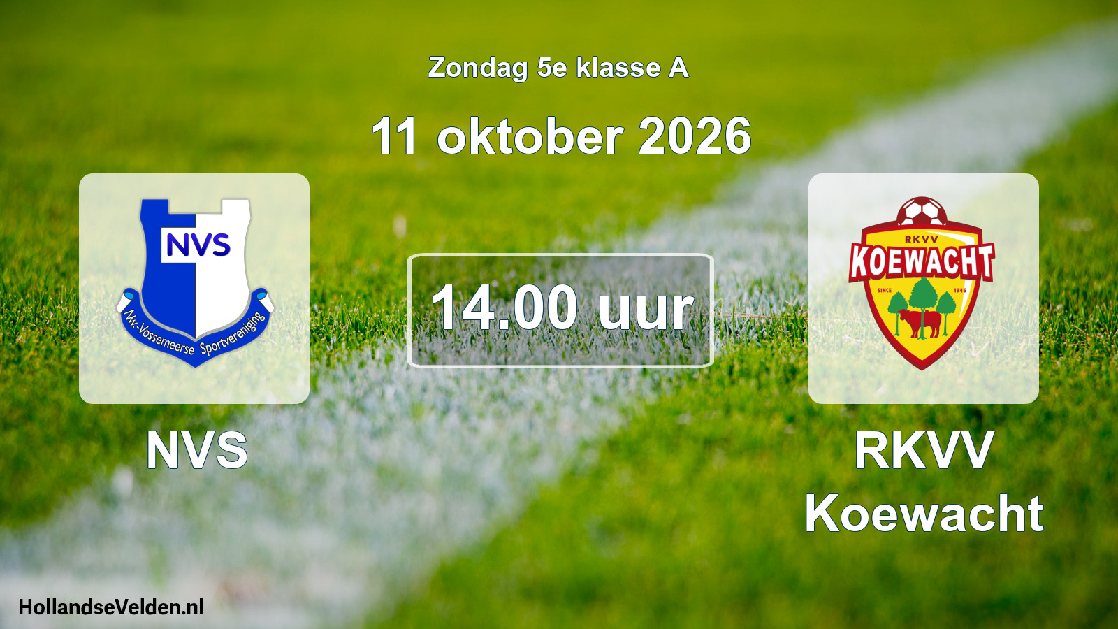 Geplande wedstrijd: NVS - RKVV Koewacht (11 oktober 2026)