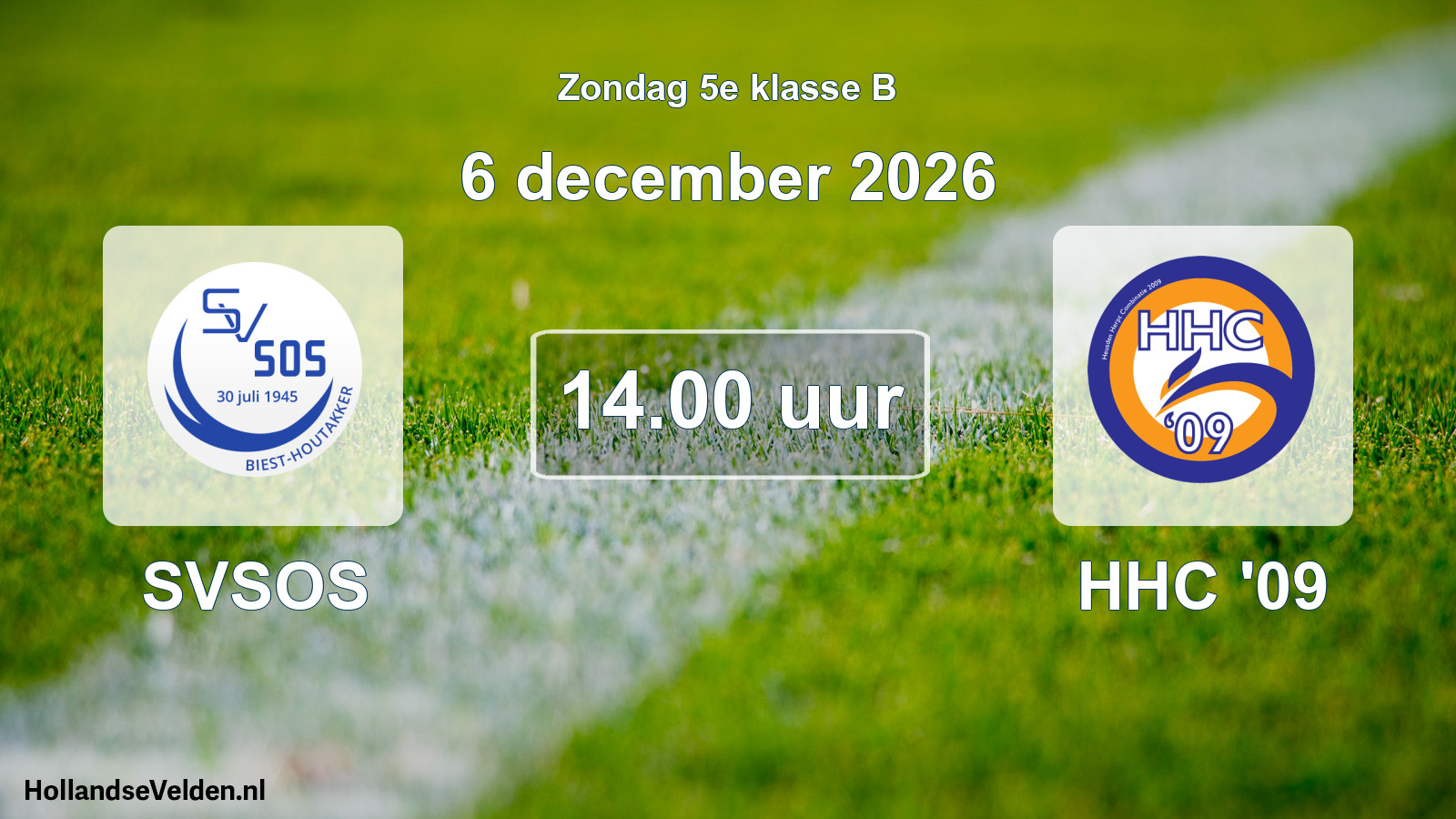 Scheduled Match: SVSOS - HHC '09 (6 December 2026)