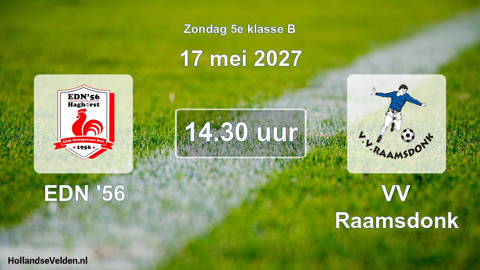 Scheduled Match: EDN '56 - VV Raamsdonk (17 May 2027)