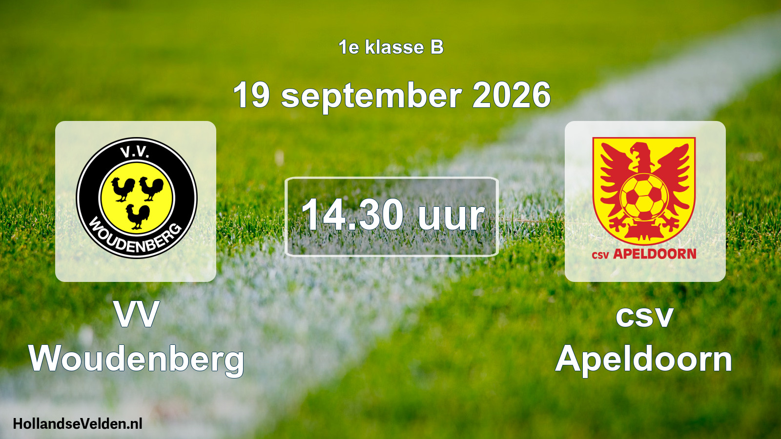 Geplande wedstrijd: VV Woudenberg - csv Apeldoorn (19 september 2026)