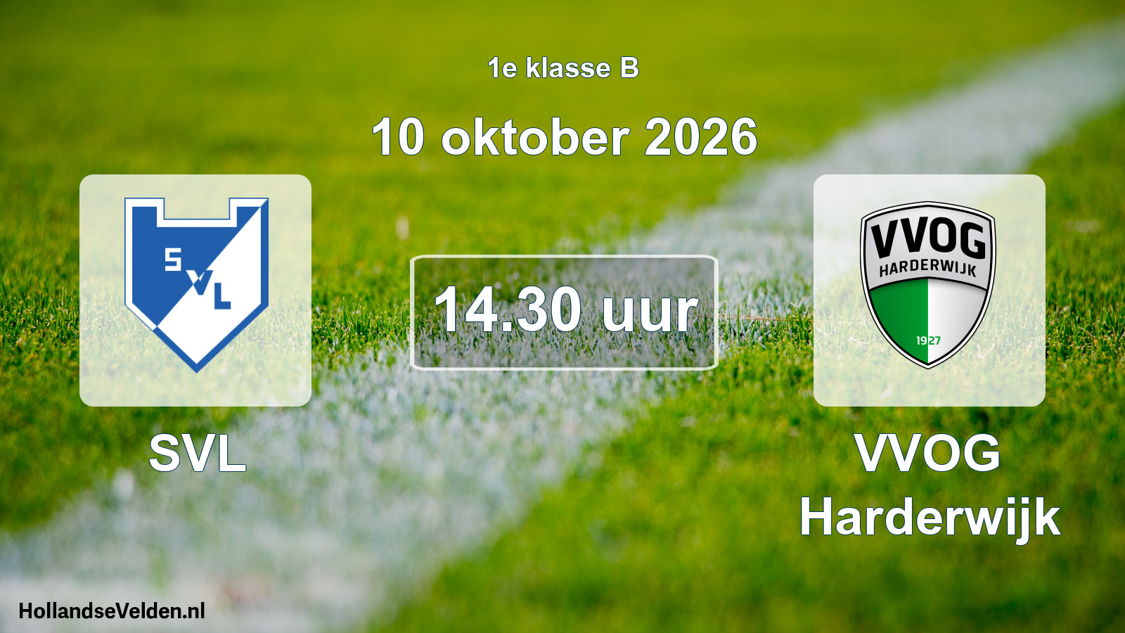 Geplande wedstrijd: SVL - VVOG Harderwijk (10 oktober 2026)